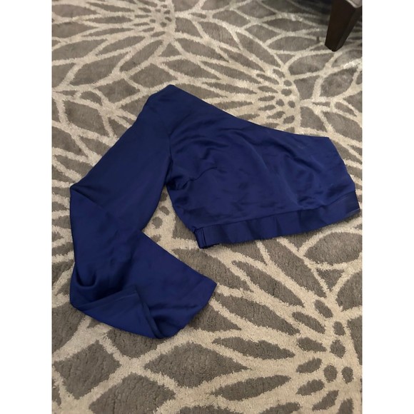 Royal Blue One Shoulder The Rockn Ray Cropped Blouse - Picture 3 of 5